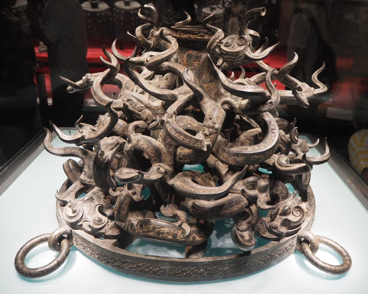 战国建鼓铜座湖北省博物馆藏曾侯乙墓展