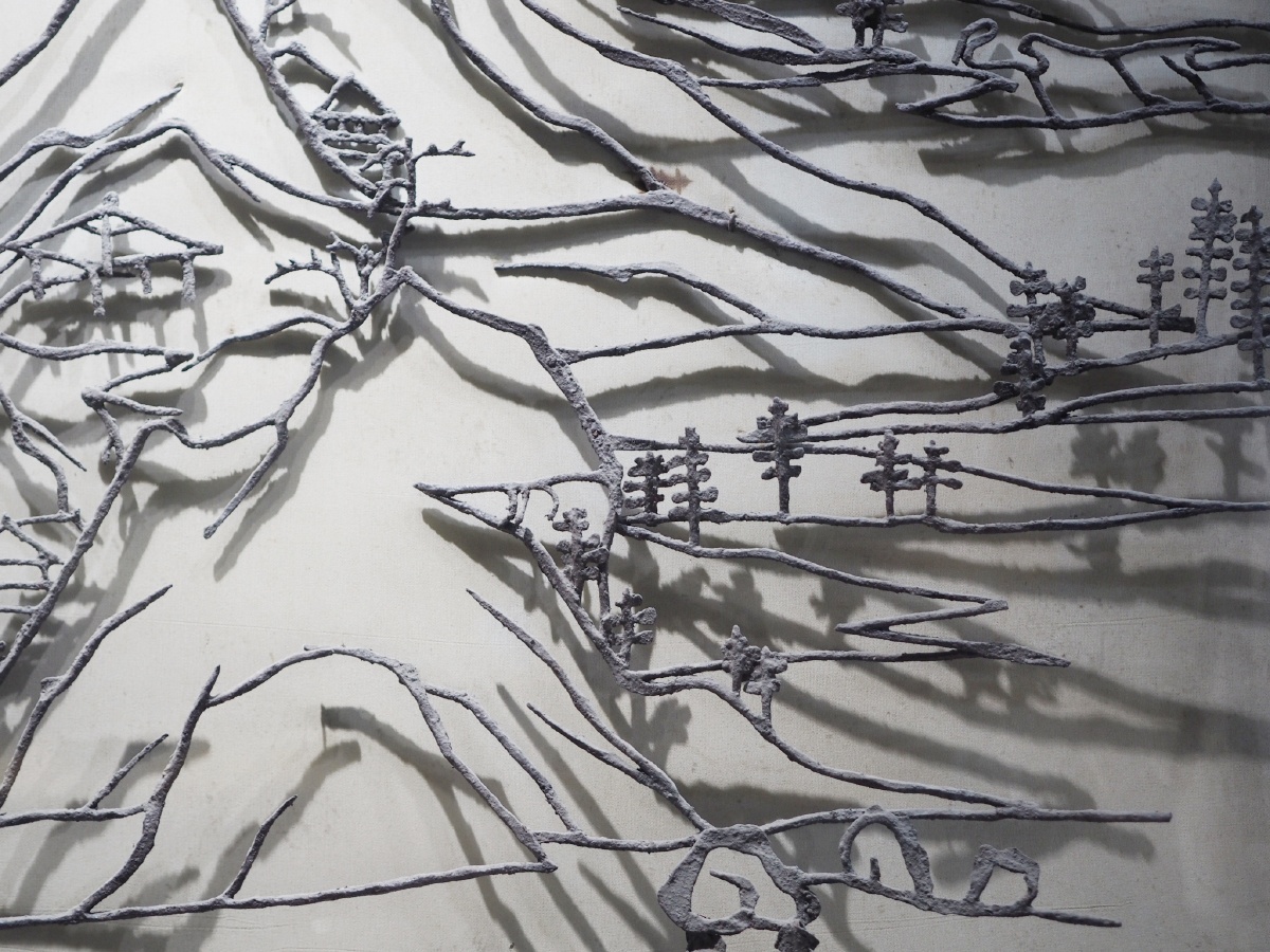 [清] 汤鹏《溪山烟霭图》铁画 镇江博物馆藏 - zs412 - 图虫