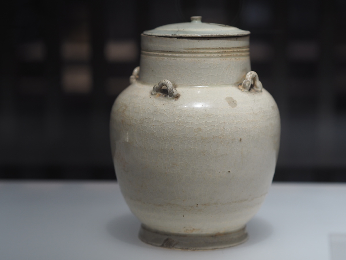北宋青白釉四系盖罐景德镇中国陶瓷博物馆藏