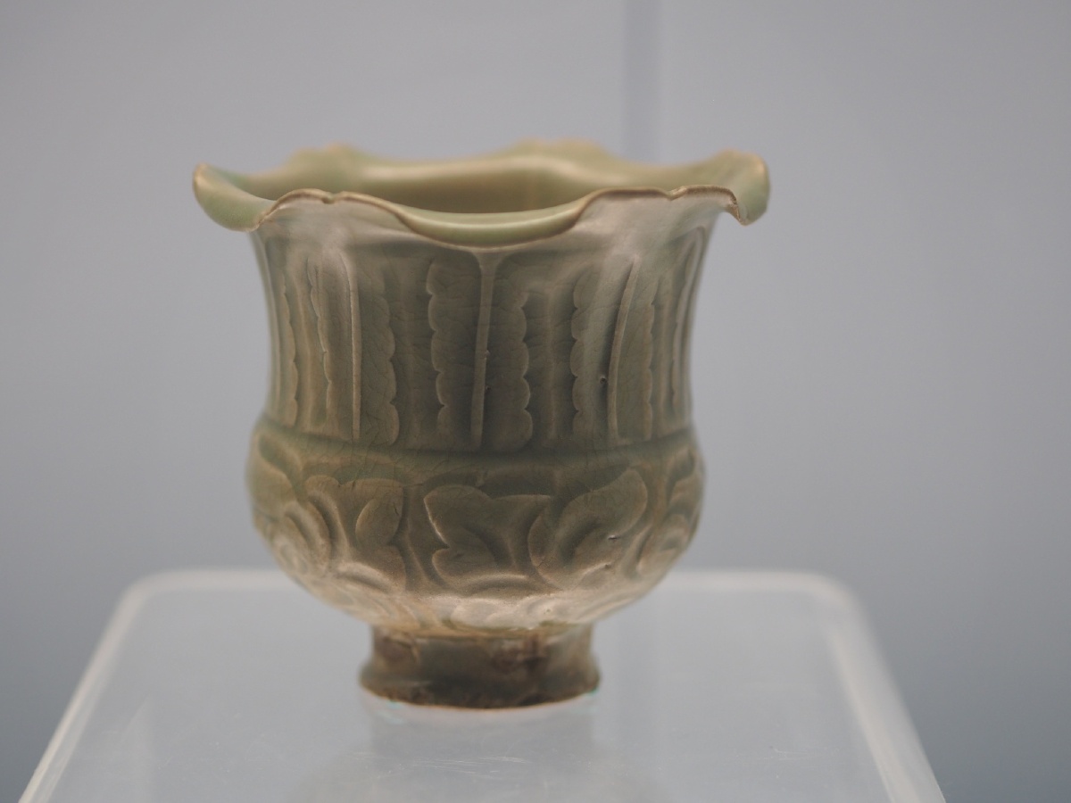 宋耀州窑青釉花口尊上海博物馆藏