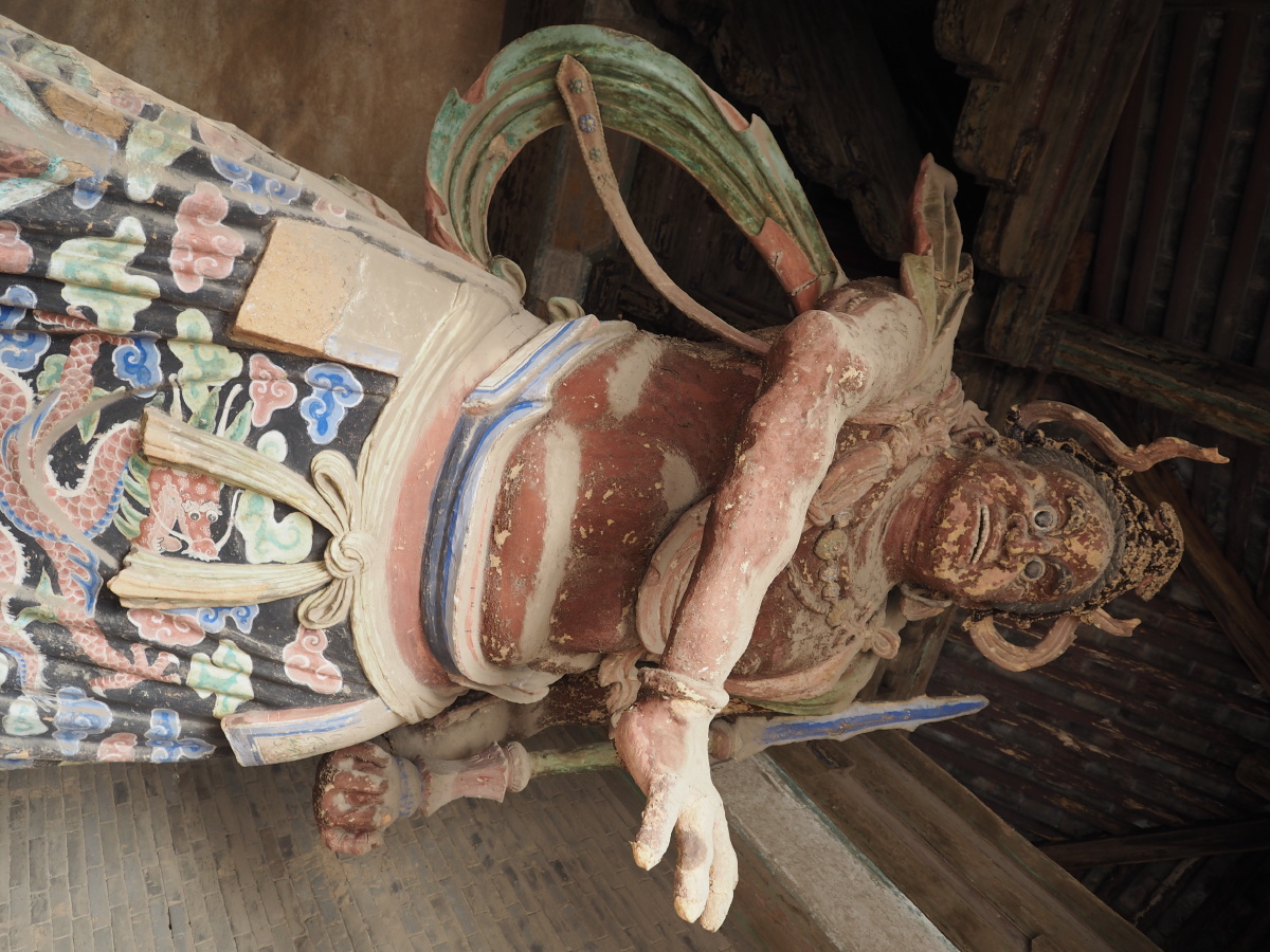 辽彩绘泥塑金刚力士像天津市蓟州区独乐寺存