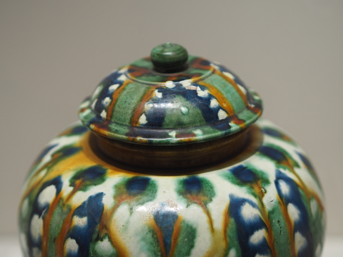 唐唐三彩盖罐中国国家博物馆藏