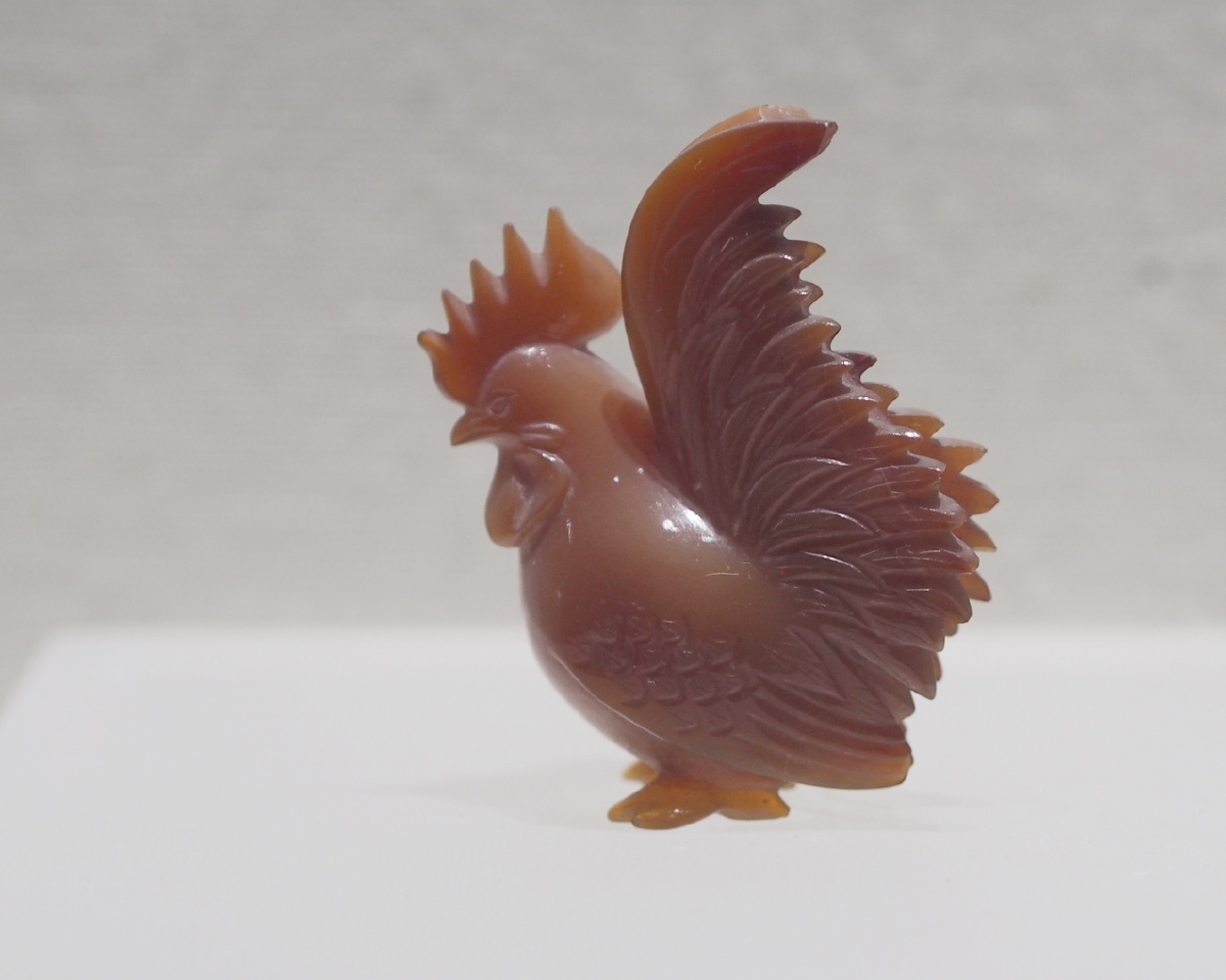 清玛瑙小鸡镇江博物馆藏