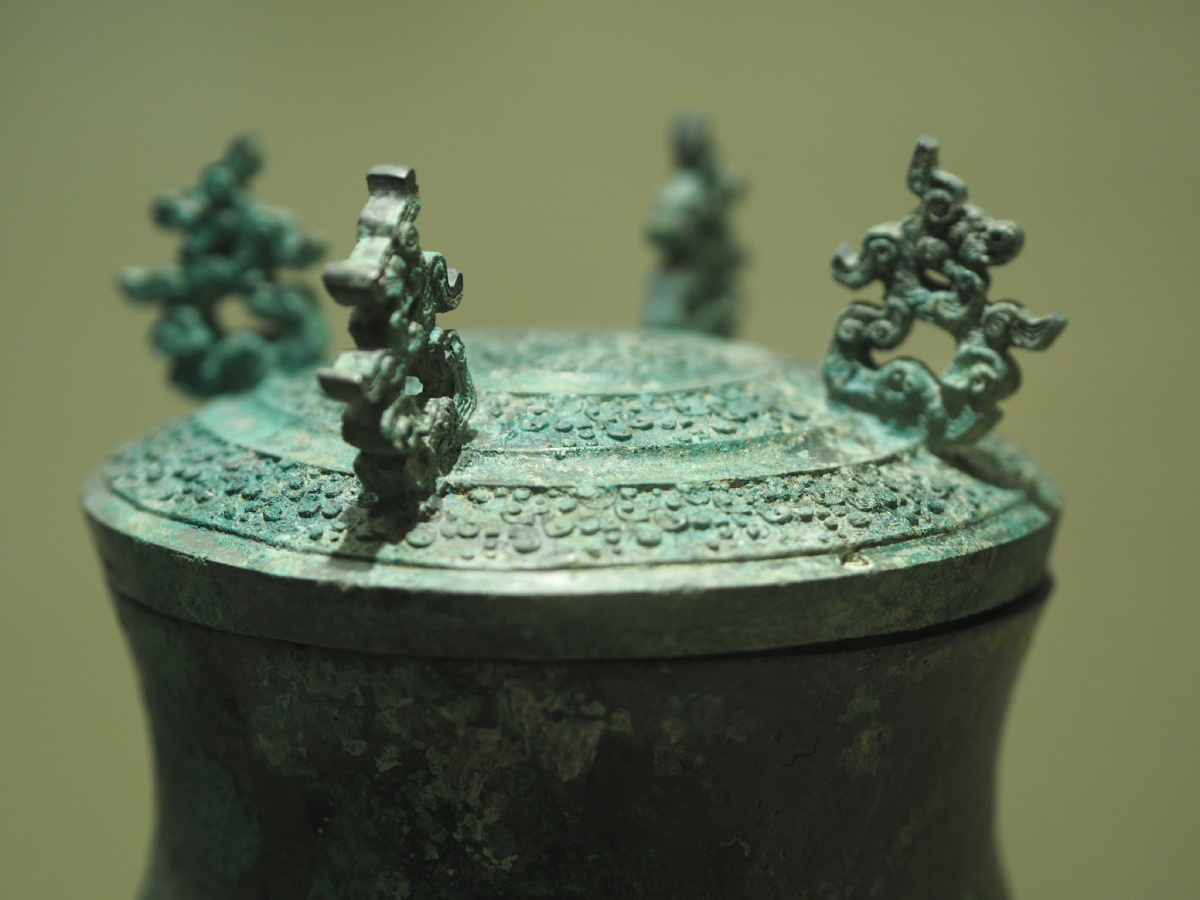 战国蟠虺纹铜盖壶葫芦岛市博物馆藏