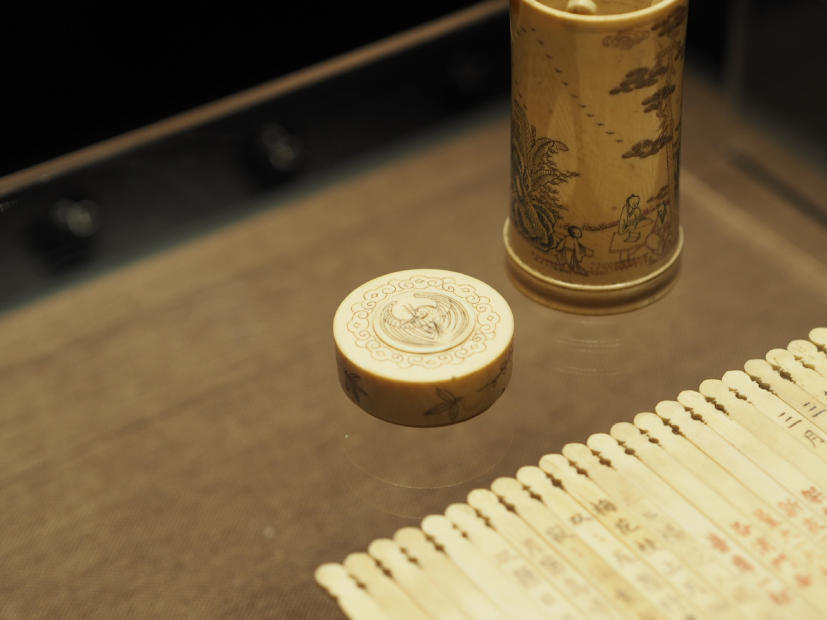 清象牙雕酒令筹盒沈阳故宫博物馆藏