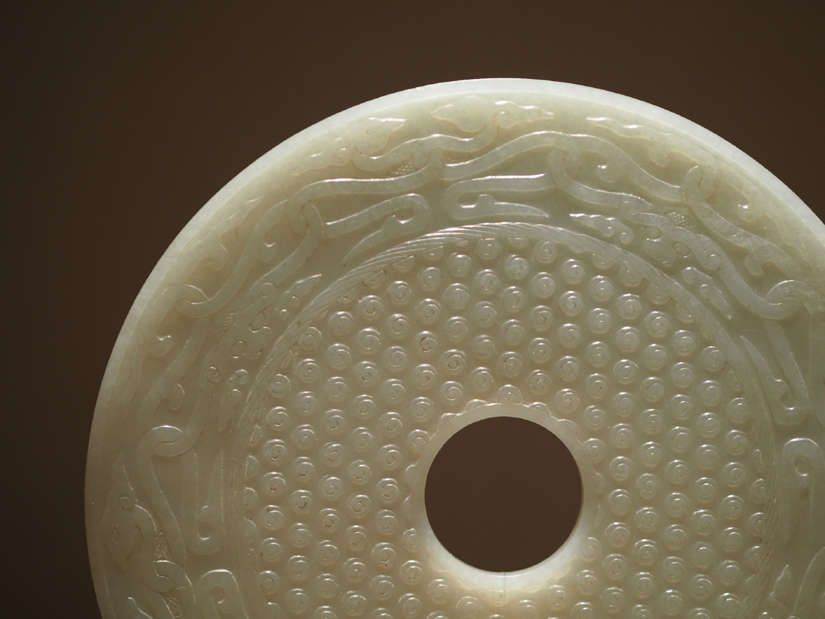 清青玉蚕纹璧沈阳故宫博物院藏