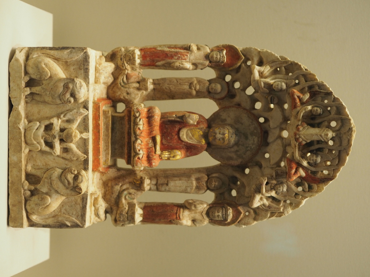 北齐坐佛五尊像邺城考古队存