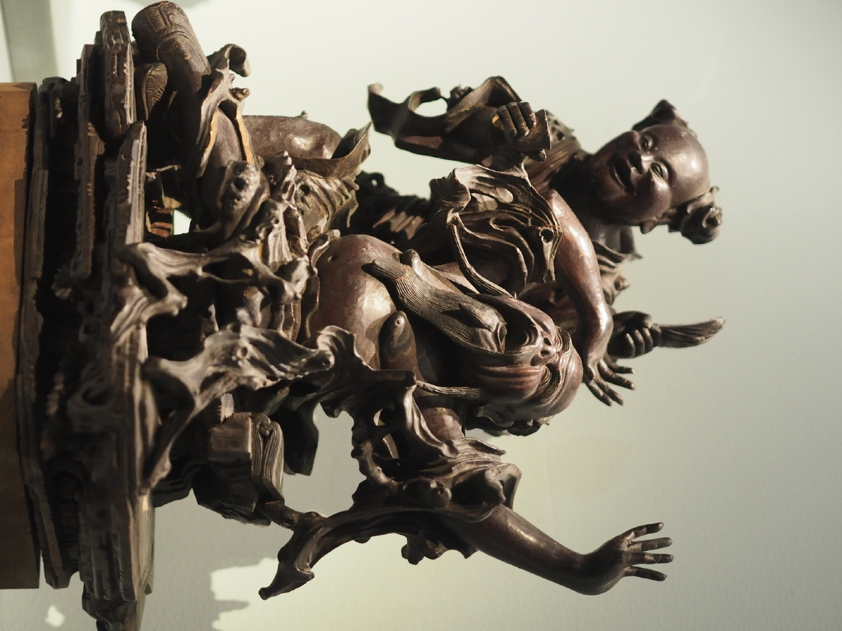 清福州工木雕四快之醉酒人物摆件福建博物院藏