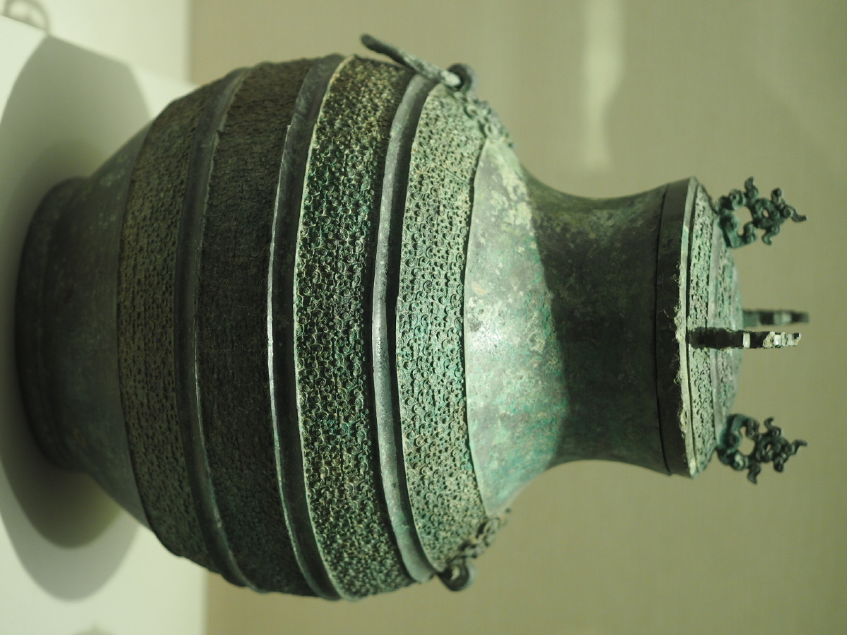 战国蟠虺纹铜盖壶葫芦岛市博物馆藏