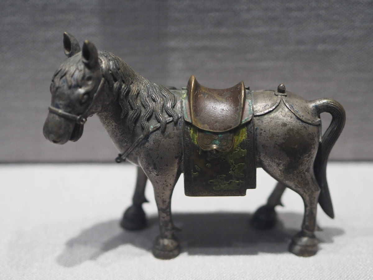 [清] 镀银铜马 内蒙古博物院藏
