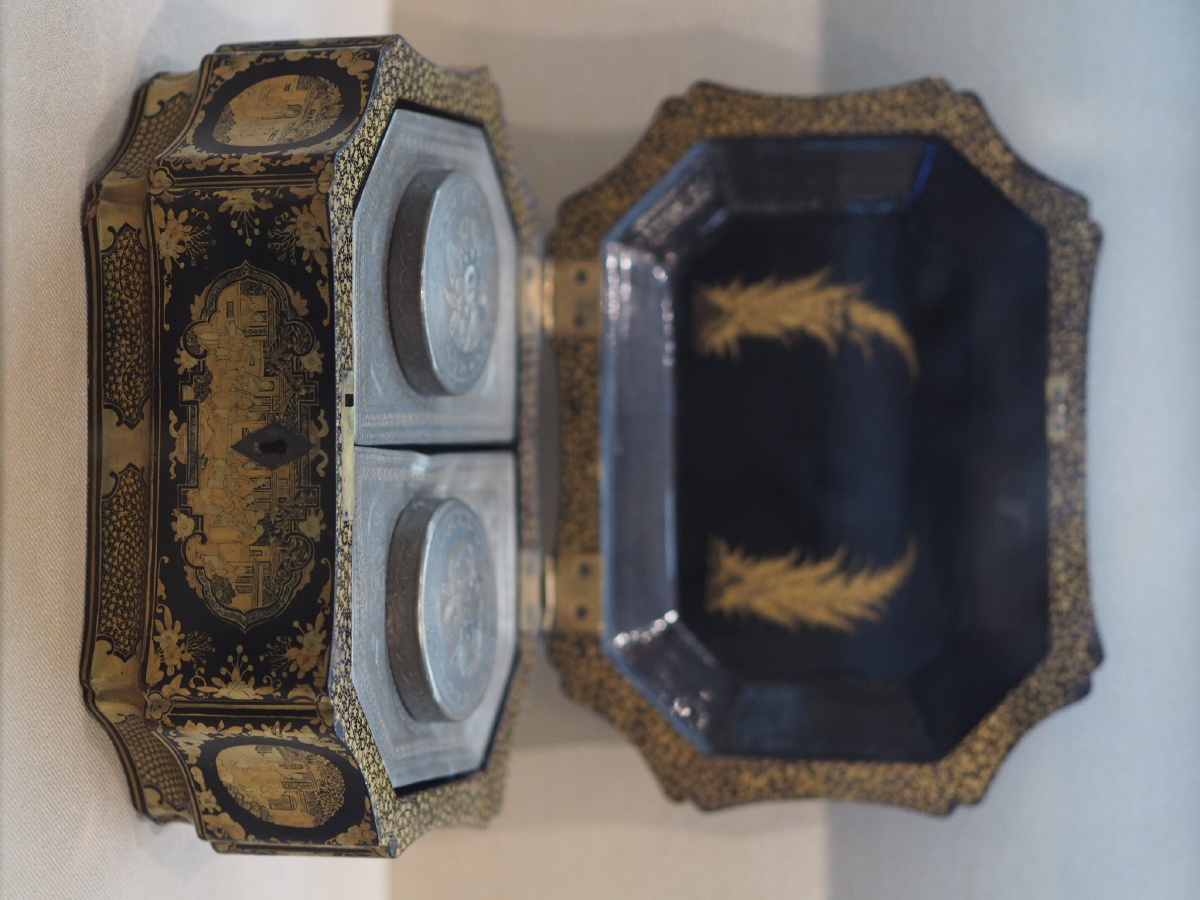 清黑漆描金茶叶盒中国茶叶博物馆藏