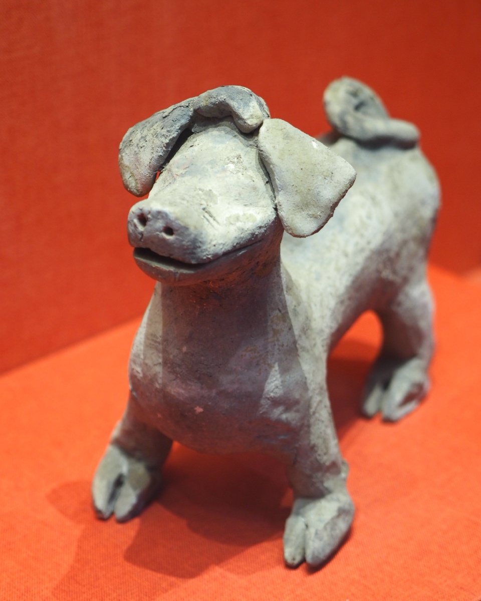 东汉彩绘陶猪涿州博物馆藏