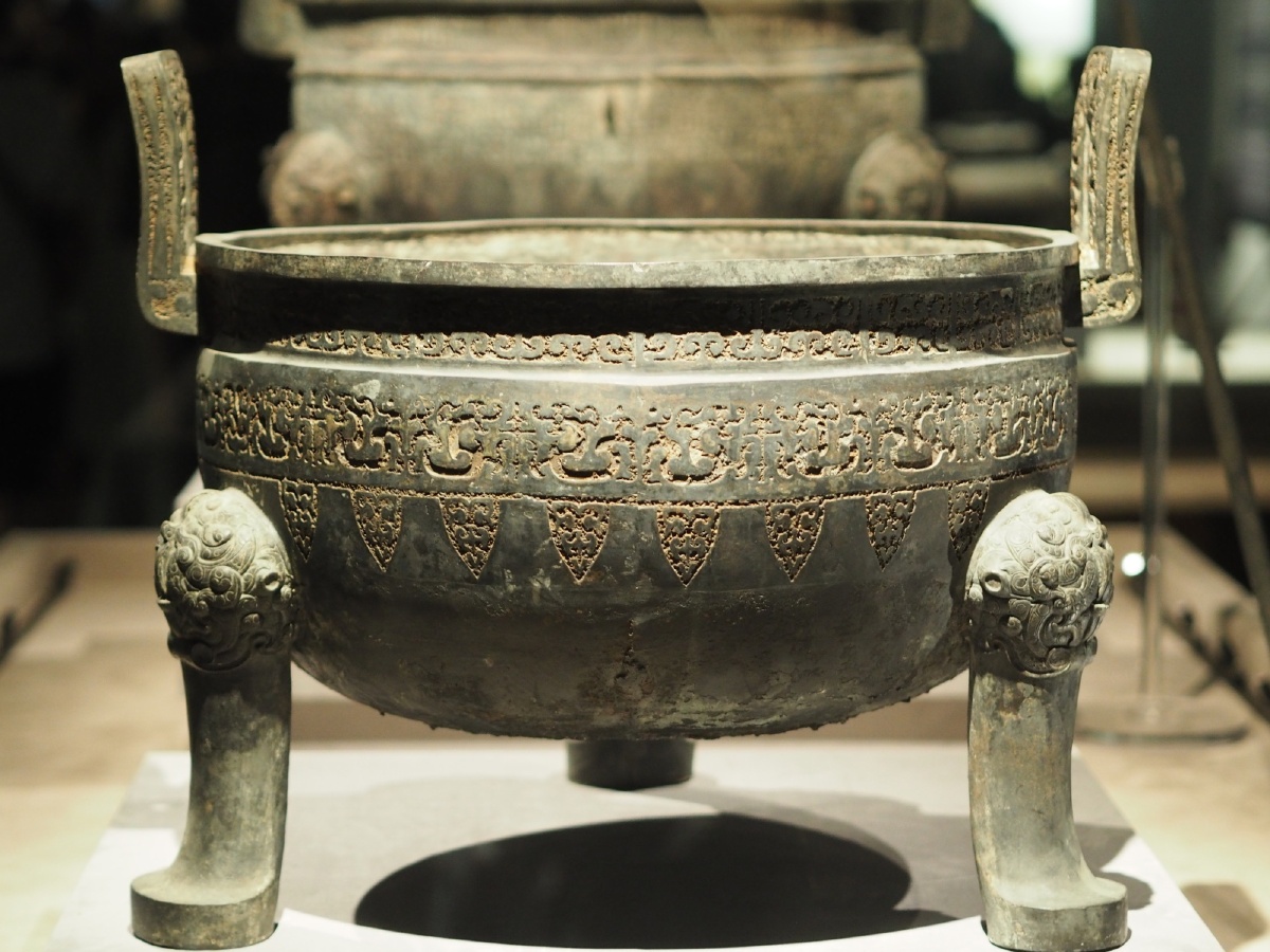 战国铜镬鼎湖北省博物馆藏曾侯乙墓展