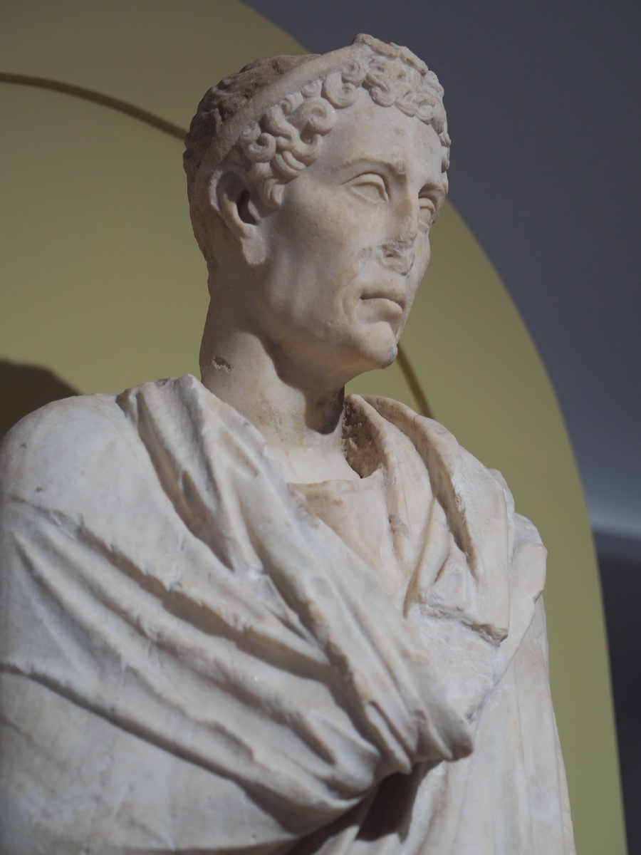 约公元96110年涅尔瓦皇帝雕像大英博物馆藏苏州博物馆罗马城市与帝国