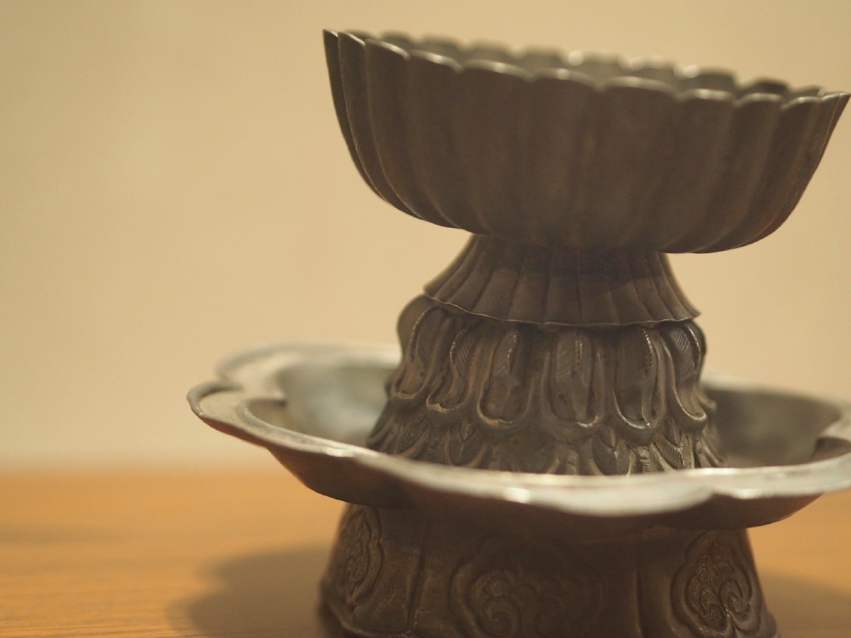 [南宋] 莲花式银盏托 浙江省博物馆藏