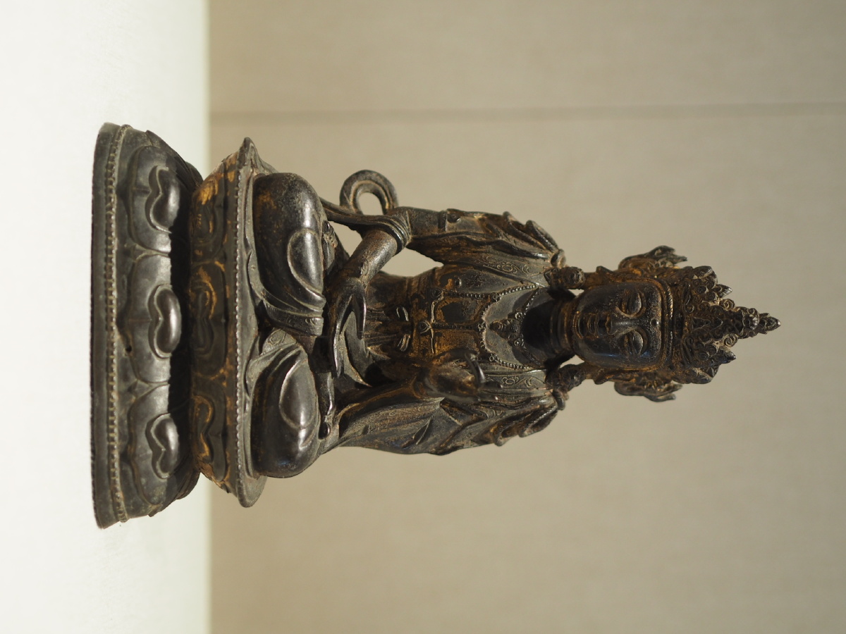 明鎏金观音菩萨铜像深圳博物馆藏