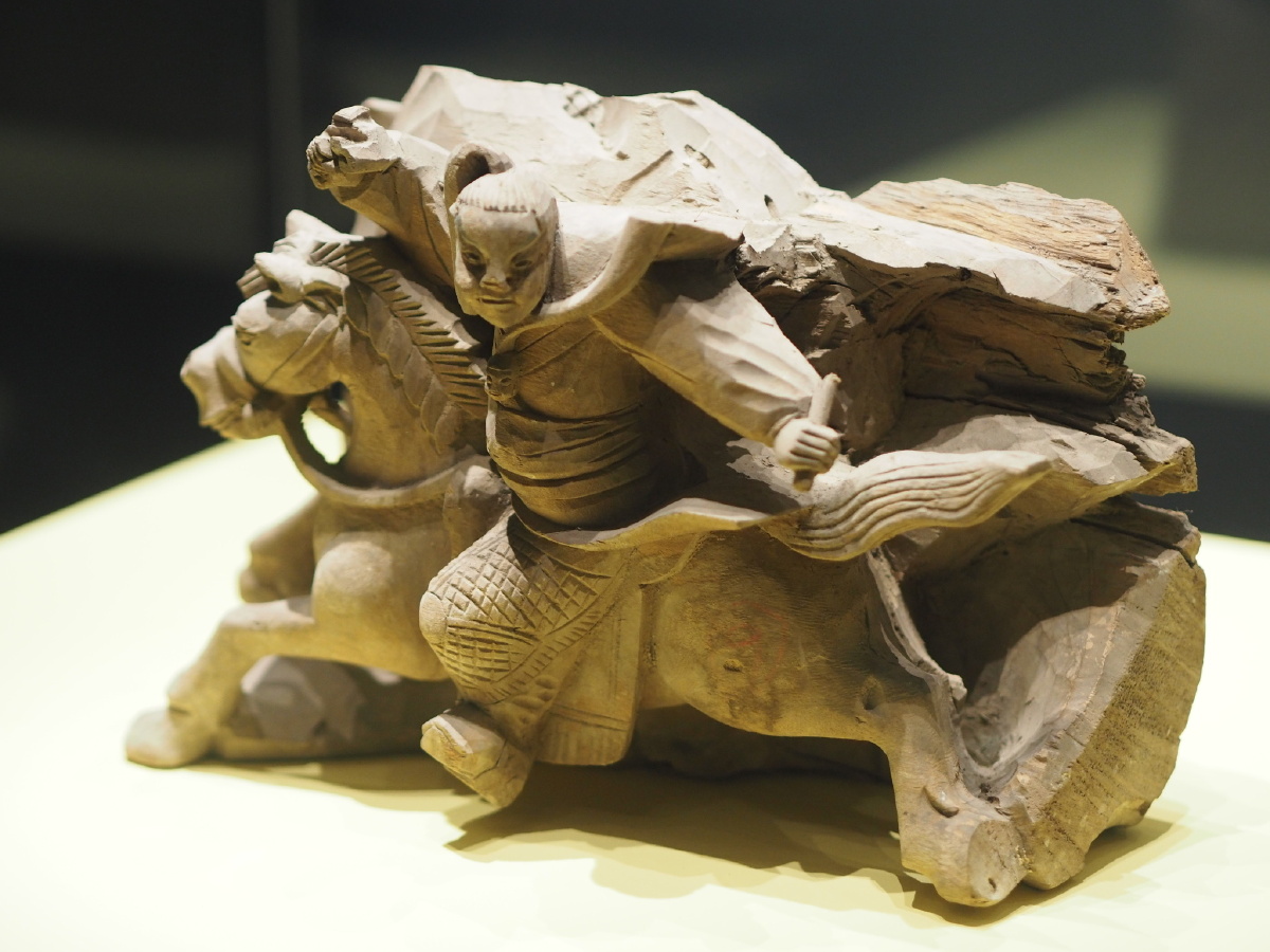 [清] 木雕赵子龙大战长坂坡 亳州市博物馆藏