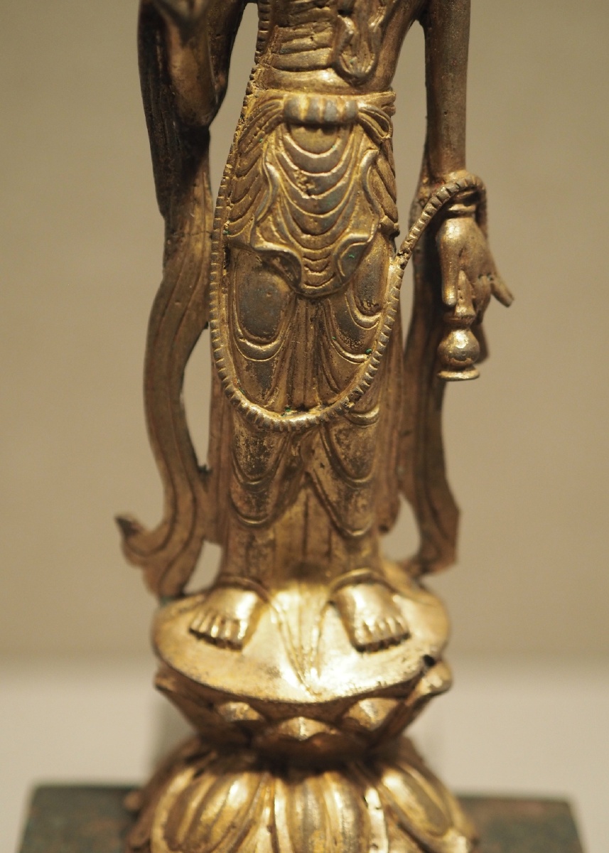 五代鎏金铜观音菩萨立像浙江省博物馆藏