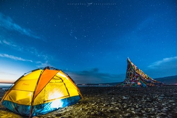 黎明前的夜空