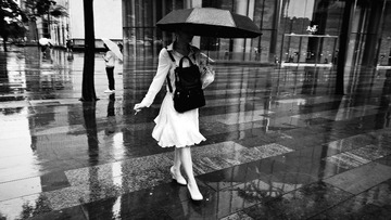 雨中