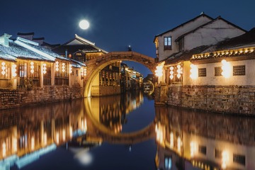 南浔夜匆匆