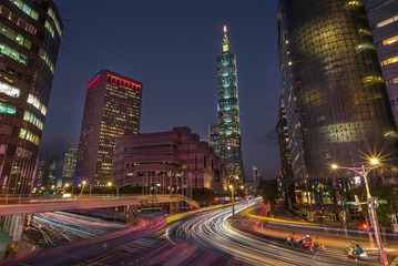 101 at dusk