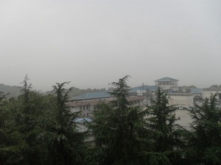 【湖北省武昌区武汉大学】2011-11-07 07：23  天气预报18摄氏度到11度 小雨微风 早晨下雨 中午晦暗.JPG