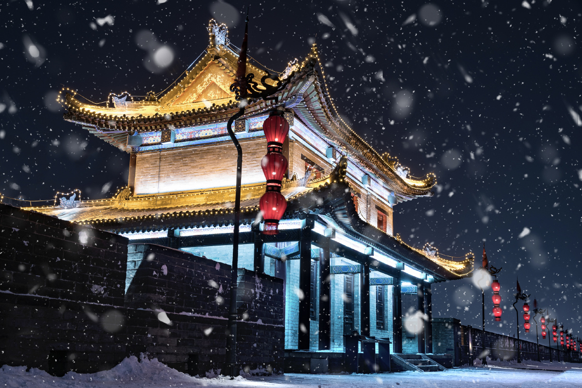 一下雪,西安就变成了长安.