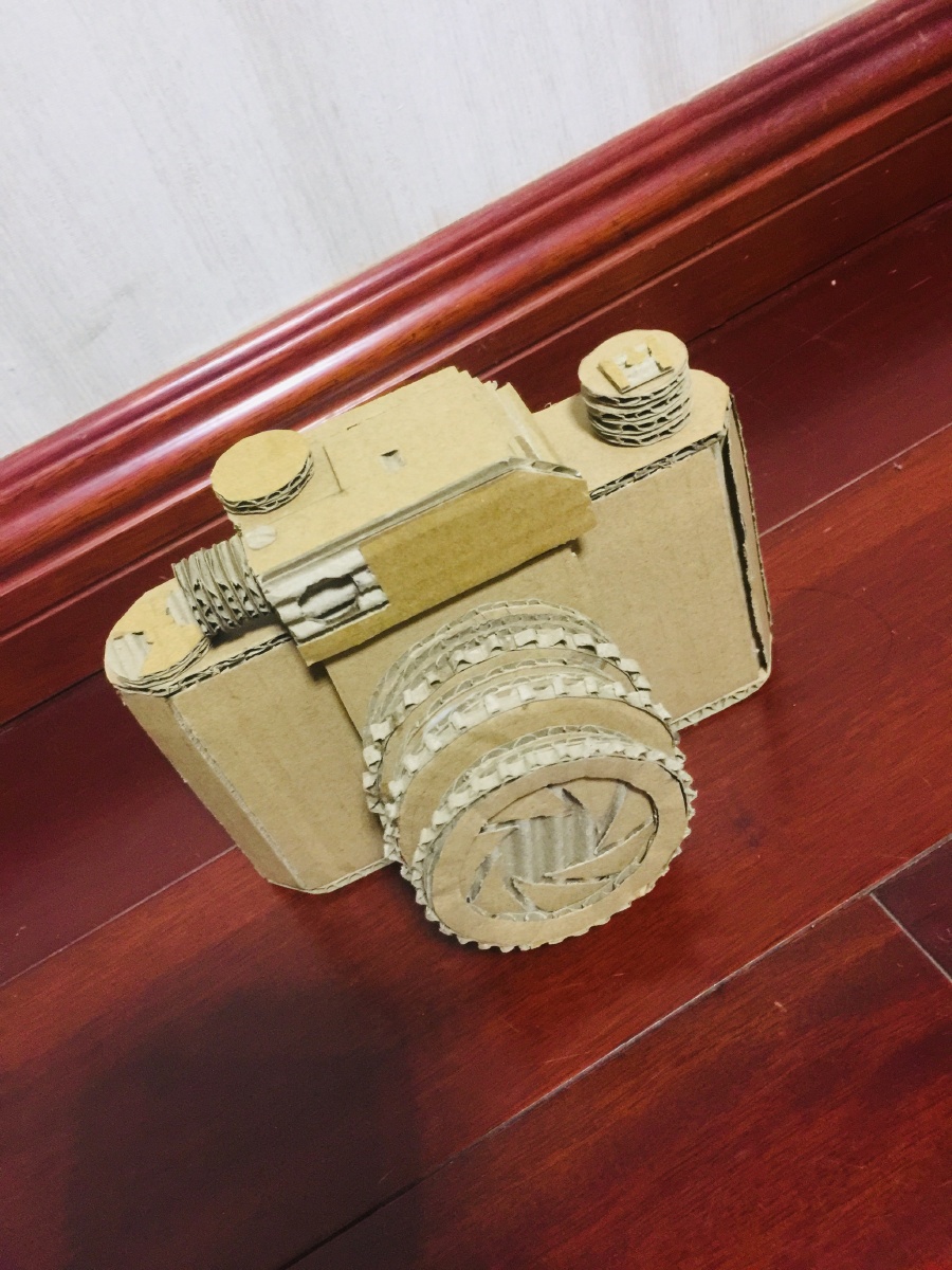 纯手工硬纸板相机