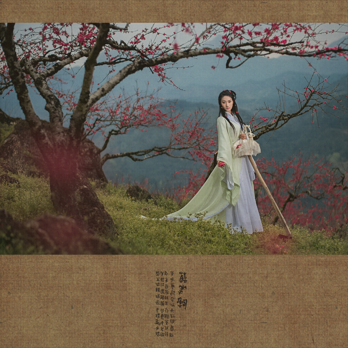 《葬花吟》 - 人像, 桃花, 复古, 尼康 - DJLI