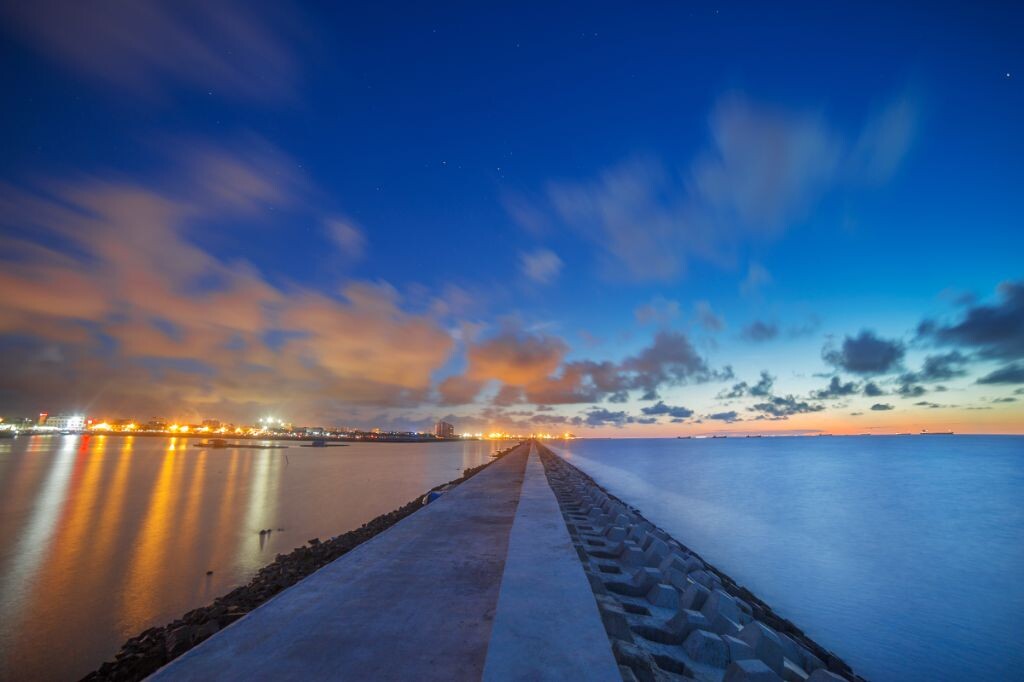 海堤，图虫大图