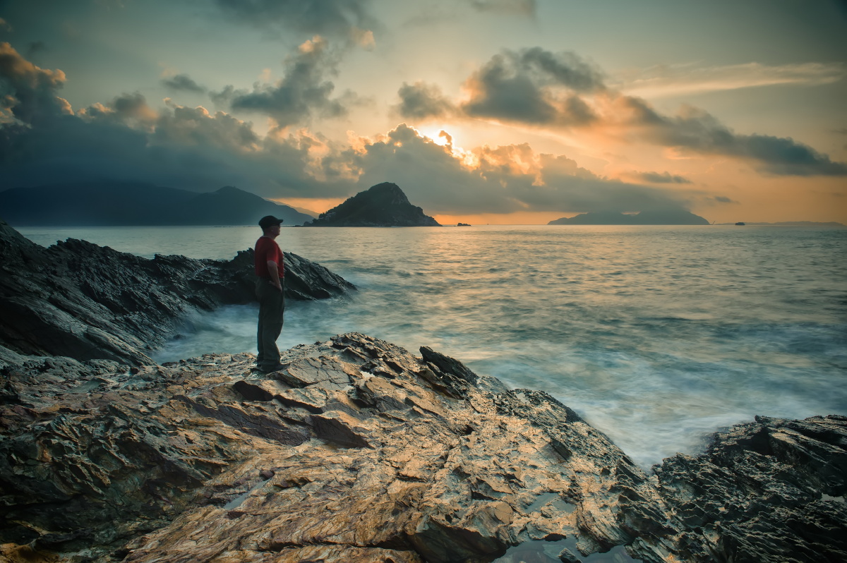 金岩角眺望,美丽海景