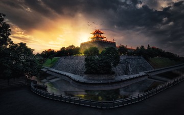 以钟楼为圆心的东南东