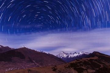 四姑娘山星轨
