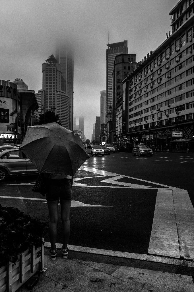 大连，暴雨。