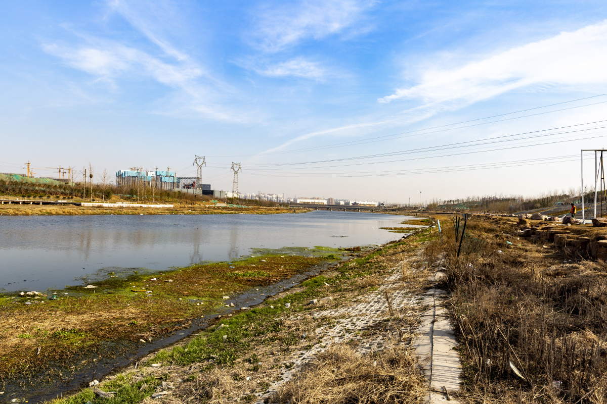 改造中的郑州贾鲁河