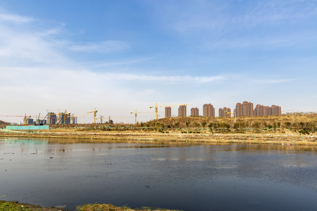 改造中的郑州贾鲁河