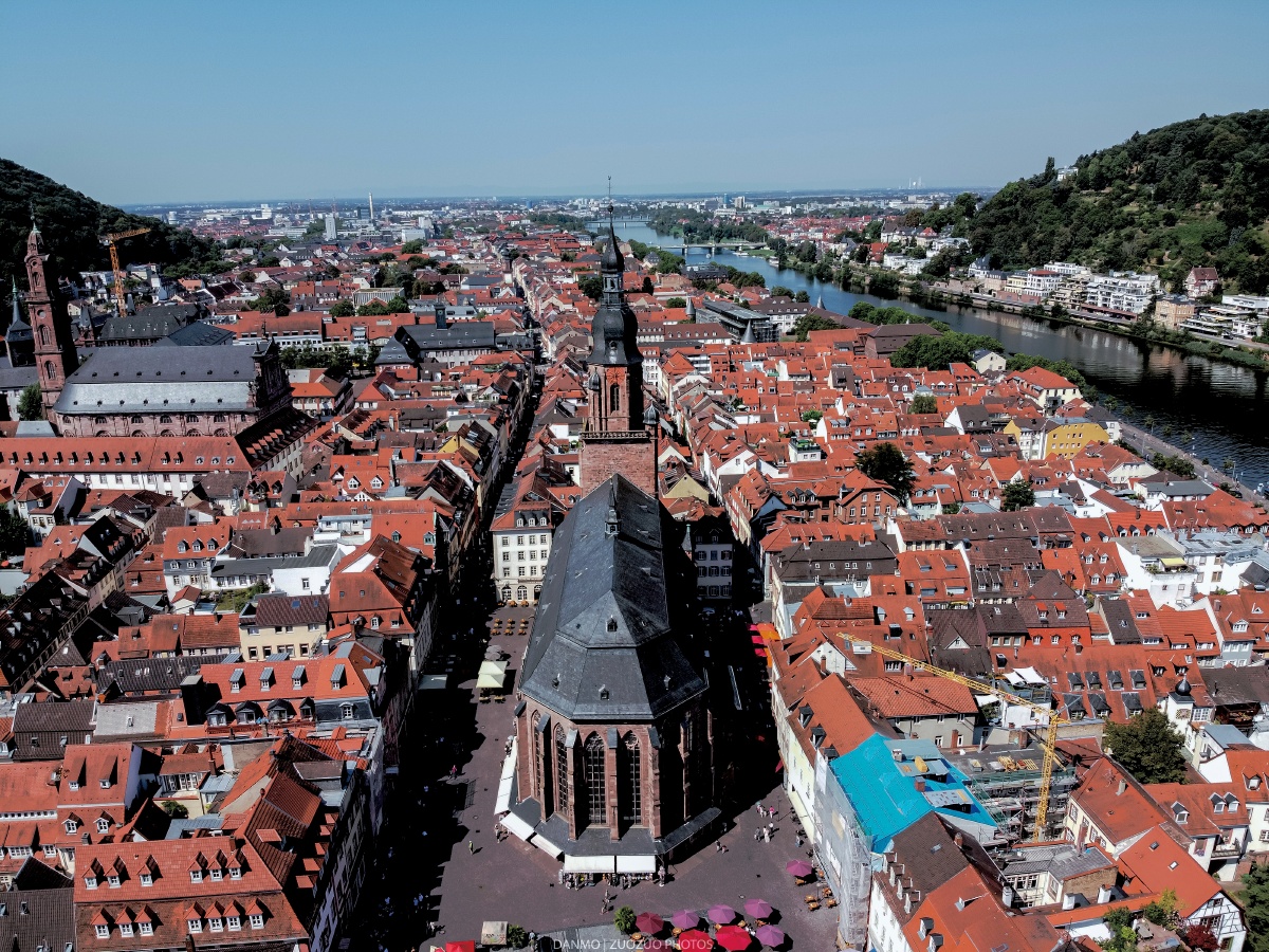 鸟瞰德国海德堡