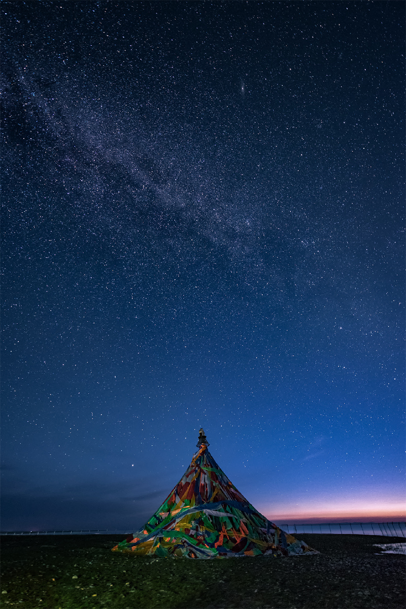 星空下的黑马河乡
