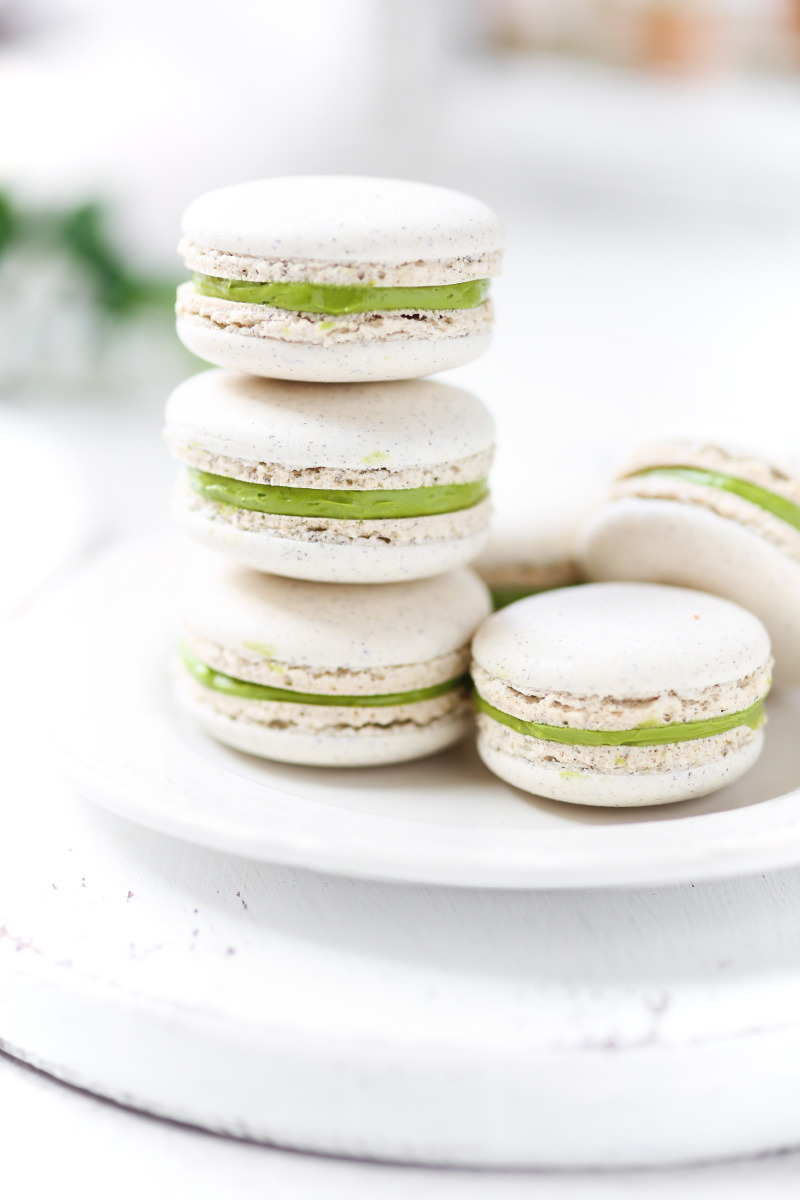 抹茶茉莉冰淇淋马卡龙