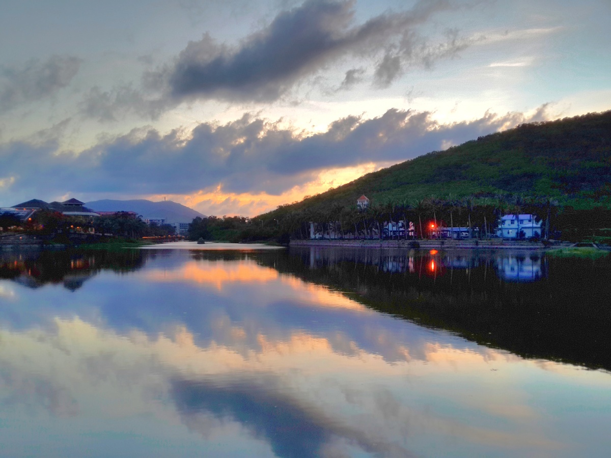 浟湙潋滟映烟霞 - 旅行, 风光, 手机摄影, 色彩 - 