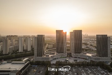 天津-新城市中心黄昏