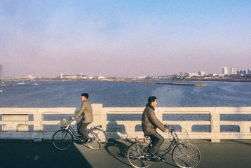 朝鲜骑车的人