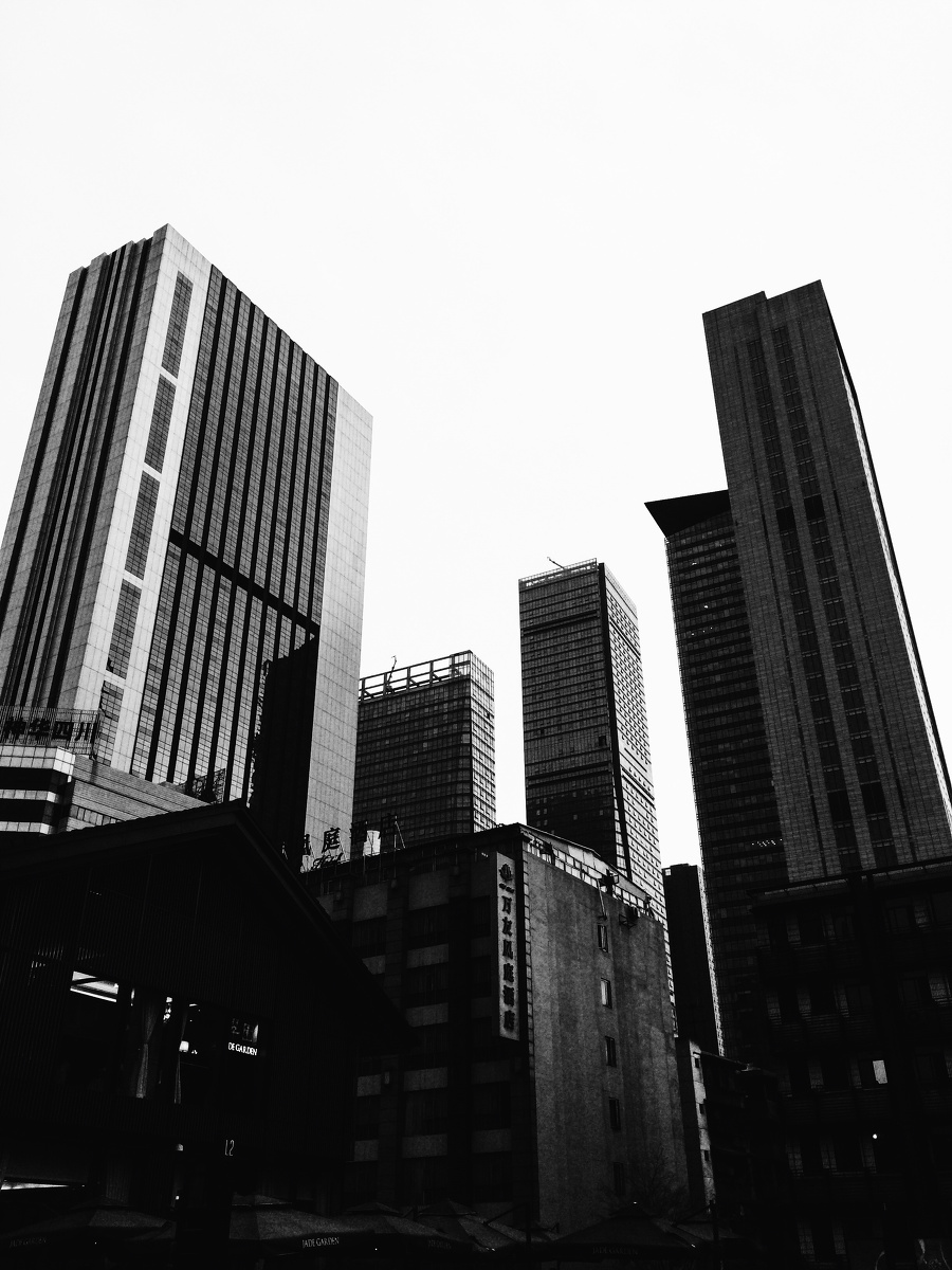 成都太古里黑白风光