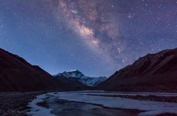 #Live in Tibet,Shoot in Tibet#珠峰上的银河