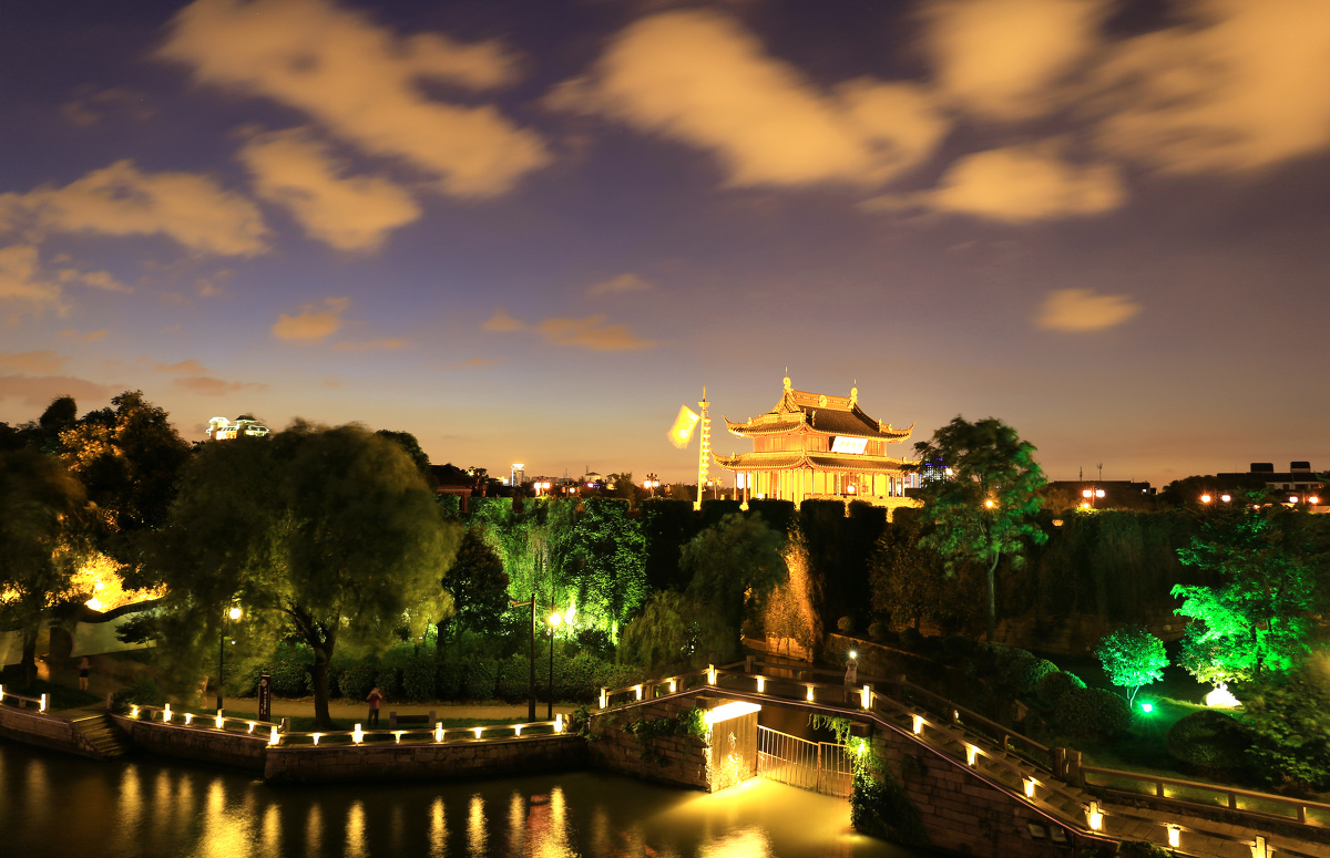 苏州古运河盘门景区