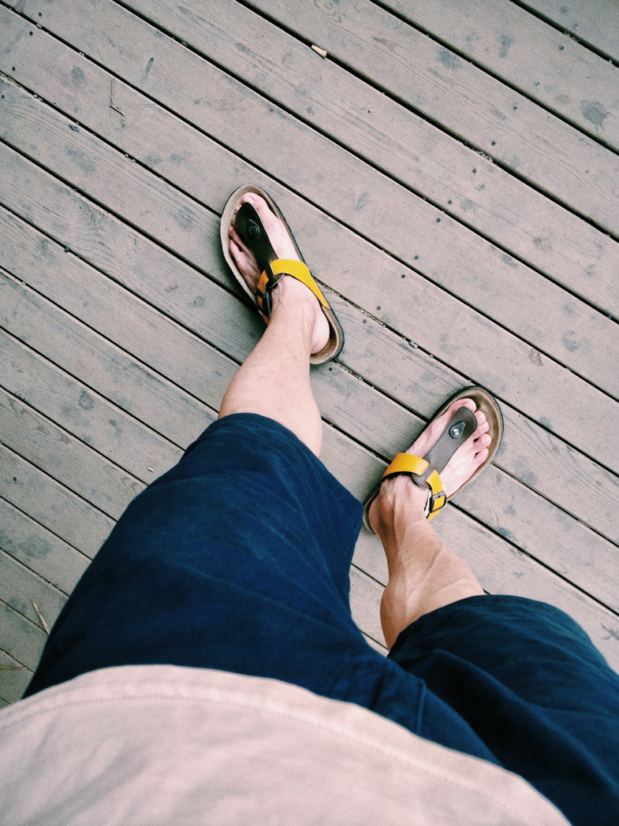 夏日必备短裤人字拖