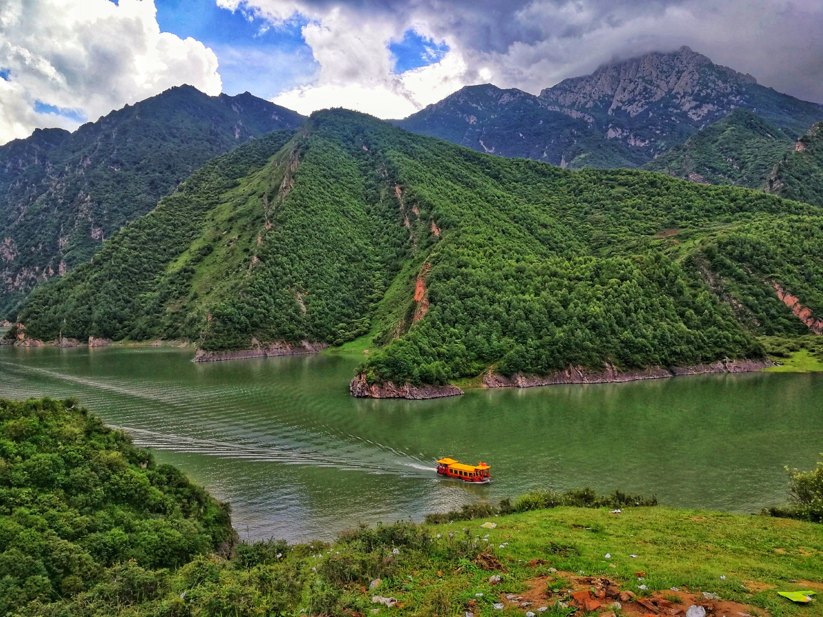 冶力关风景区冶海和赤壁幽谷全部手机拍摄
