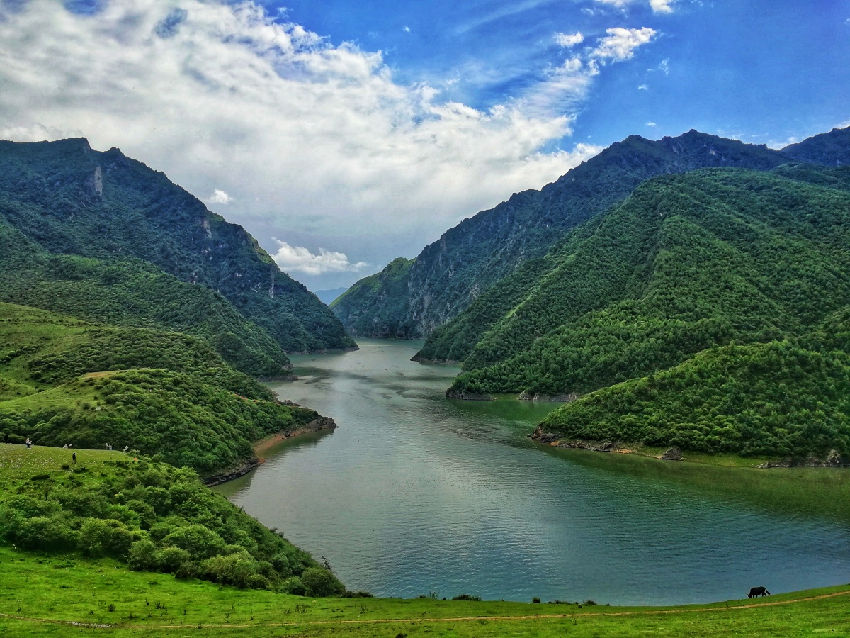 冶力关风景区冶海和赤壁幽谷全部手机拍摄