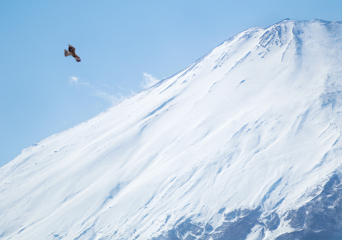 去年冬天终于见到了梦中的富士山,那天没有水中的倒影,拍出的钻石富士